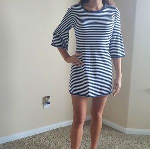 Stripped sweater dress